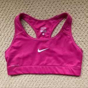 NWOT Nike pro dri-fit sports bra pink